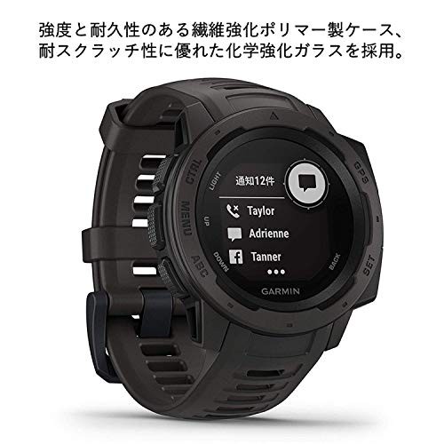 GARMIN(ガーミン) Instinct Graphite アメリカ国防総省MIL規格「MIL-STD-810G」準拠 最大14日間稼働  日本語対応の通販はau PAY マーケット - スウィッチ・オン | au PAY マーケット－通販サイト