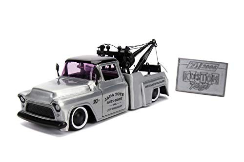 toy tow truck and car