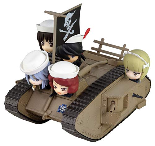 ぺあどっと ガールズ&パンツァー最終章 Mk.IV戦車 エンディングVer. サメさんチームフィギュア5体付 塗装済み完成品 PD83