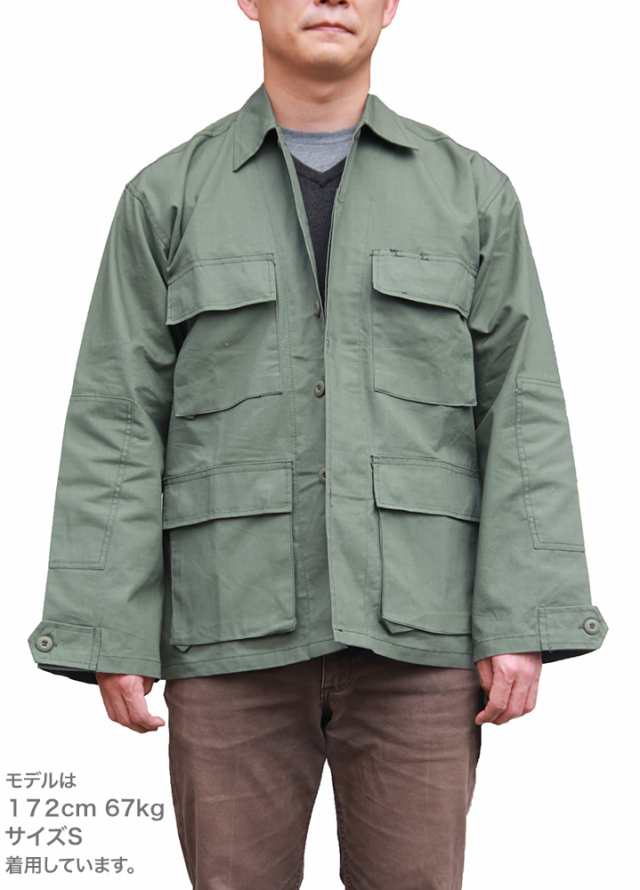 ロスコ ROTHCO 100%コットン リップストップ BDU シャツ ミリタリー 米