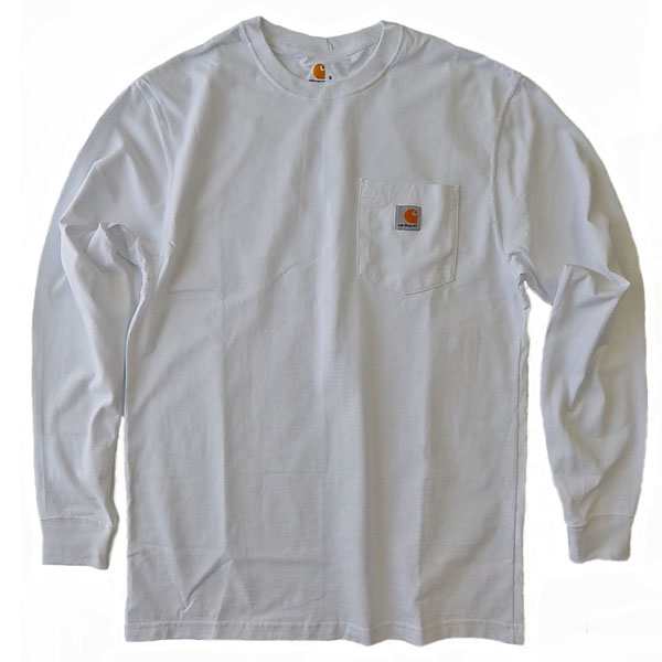 限定版 カーハート ロンt CARHARTT ポケット付き 長袖tシャツ K126 ロンティー ロング ポケt ロンT ロングTシャツ 長袖  olvacompras.com