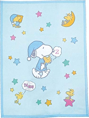 西川リビング ベビー 綿 毛布 スヌーピー ナイトキャップ 1531 サックスの通販はau Wowma 激安キング