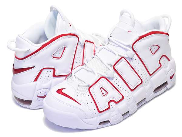 nike air more uptempo red white