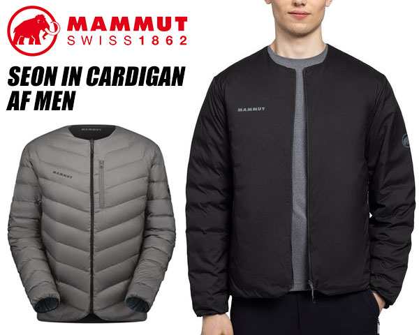 【マムート セオンイン カーディガン アジアンフィット メンズ】MAMMUT SEON IN CARDIGAN AF MEN  BLACK-TITANNIUM 1013-00653-0486 リバ｜au PAY マーケット