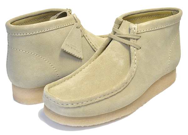 clarks wallabee boot maple suede