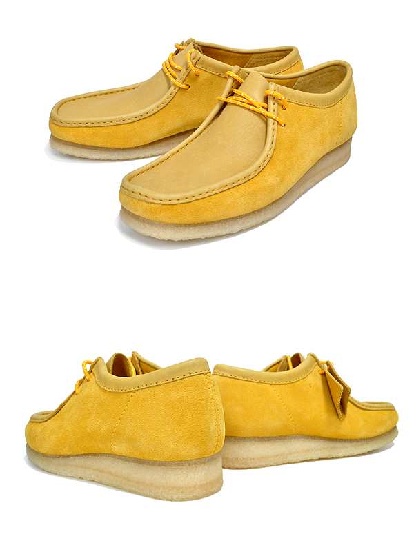 クラークス ワラビー】CLARKS WALLABEE YELLOW SUEDE 26154742