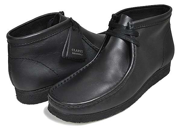 【クラークス ワラビー ブーツ】CLARKS WALLABEE BOOT BLACK LEATHER 26155512 ブラック レザー メンズ  ワラビー アンクルブーツ｜au PAY マーケット