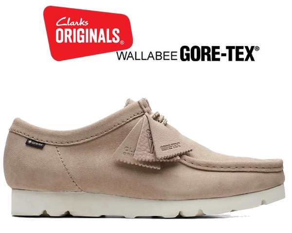 【クラークス ワラビー ゴアテックス】CLARKS WALLABEE GORE-TEX SAND 26165695 サンド 防水 GTX メンズ  スエード VIBRAMソール｜au PAY マーケット