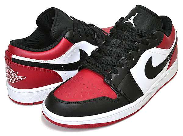 ナイキ エアジョーダン 1 ロー】NIKE AIR JORDAN 1 LOW BRED TOE gym ...