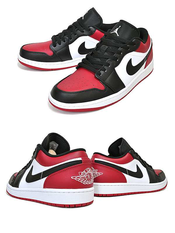 ナイキ  AIR JORDAN 1 LOW BRED TOE 553558-066 エアジョーダン1ローブレッドトゥスニーカー メンズ 29cm