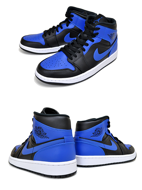ナイキ エアジョーダン 1 ミッド Nike Air Jordan 1 Mid Black Hyper Royal White 077 スニーカー Aj1 ハイパーロイヤル ブラの通販はau Pay マーケット Ltd Online
