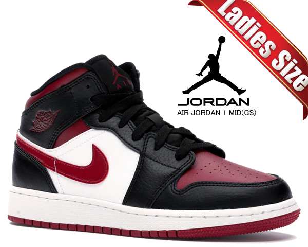 ナイキ エアジョーダン 1 ミッド レディース Nike Air Jordan 1 Mid Gs Bred Toe Black Noble Red White 066 スニーカー Aj1の通販はau Pay マーケット Ltd Online