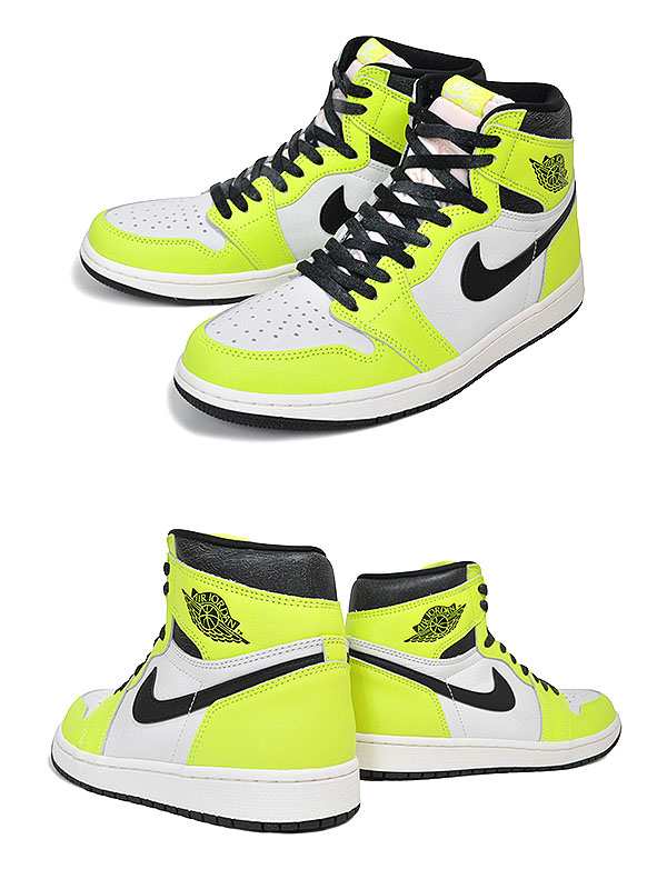 【ナイキ エアジョーダン 1 レトロ ハイ オージー】NIKE AIR JORDAN 1 RETRO HIGH OG volt/black-sail  555088-702 AJ1 ボルト ブラック ｜au PAY マーケット