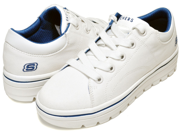 skechers street cleat white