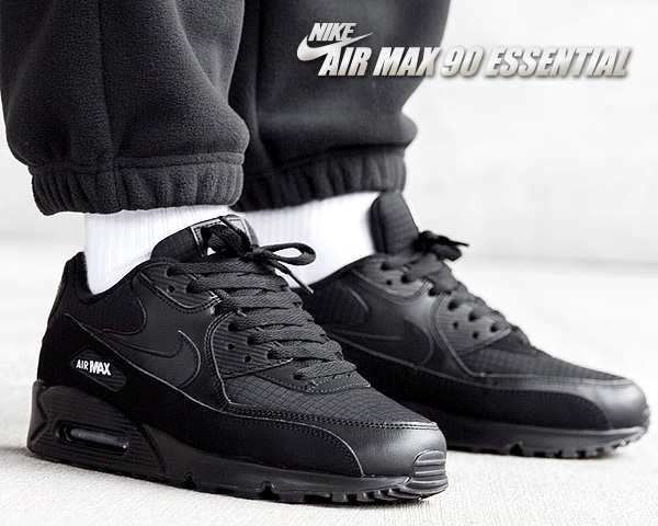air max 90 essential black white