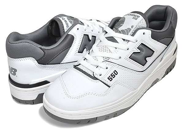 ニューバランス BB550 PWAD スニーカー 白 グレー 23.5cm-ブランドNewBalance