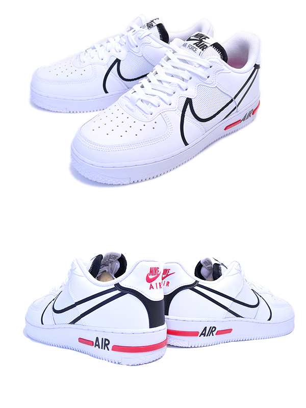 nike air force 1 red black white