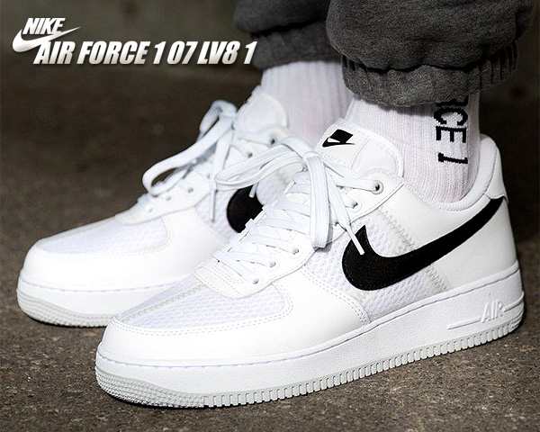 nike air force 1 07 lv8 white black pure platinum