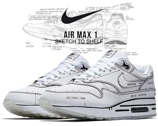 nike air max 1 sketch to shelf white