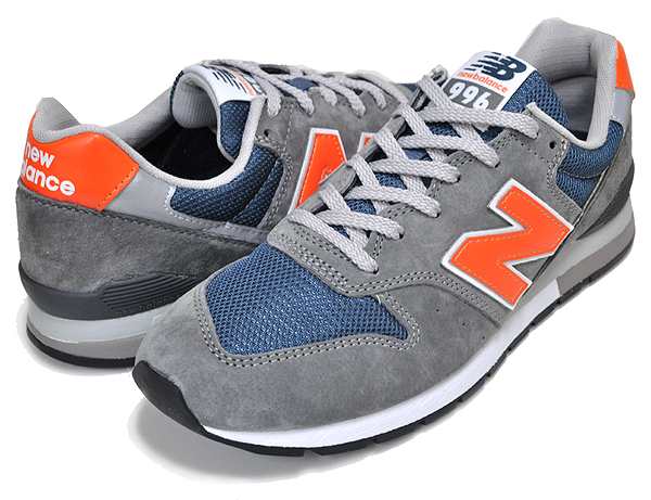 ニューバランス 996 New Balance Cm996sha Width D スニーカー 996 グレー ネイビー オレンジ Gray Navy Blue Orangeの通販はau Pay マーケット Ltd Online