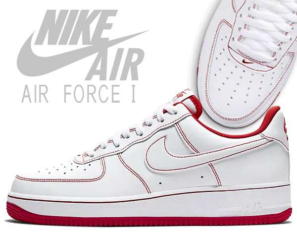 ナイキ エアフォース 1 07 Nike Air Force 1 07 White White University Red Cv1724 100 スニーカー エア フォース メンズ ホワイト の通販はau Pay マーケット Ltd Online