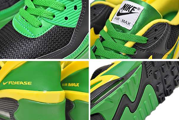 【ナイキ エアマックス 90 フライイーズ】NIKE AIR MAX 90 FLYEASE Oregon Ducks black/yellow  strike cz4270-001 スニーカー AM90 オレ｜au PAY マーケット