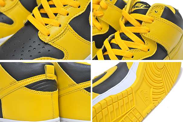 【ナイキ ダンク ハイ SP】NIKE DUNK HI SP IOWA black/varsity maize cz8149-002 スニーカー  アイオワ ブラック バーシティメイズ 黒黄｜au PAY マーケット