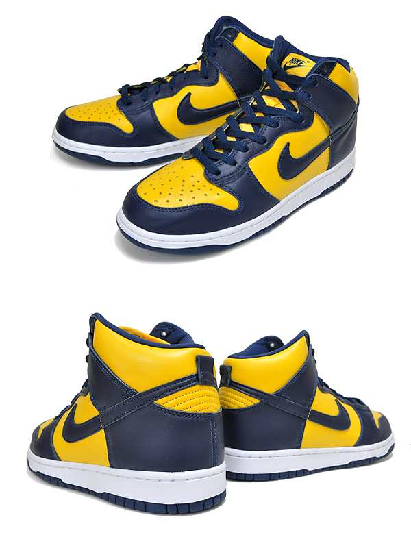 ナイキ ダンク ハイ SP】NIKE DUNK HI SP MICHIGAN varsity maize