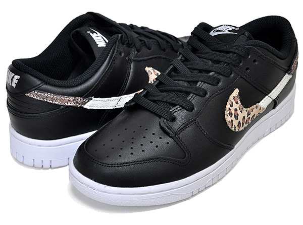 【ナイキ ウィメンズ ダンク ロー SE】NIKE WMNS DUNK LOW SE black/multi-color-black  dd7099-001 アニマルスウッシュ レディース スニ｜au PAY マーケット