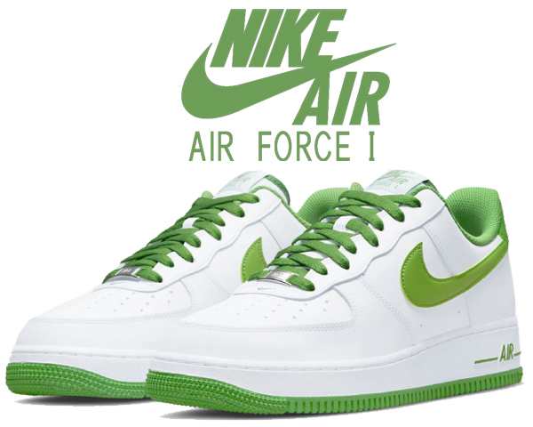 【ナイキ エア フォース 1 07】NIKE AIR FORCE 1 07 white/chlorophyll dh7561-105 スニーカー  AF1 ホワイト クロロフィル 白 緑 GREEN ｜au PAY マーケット