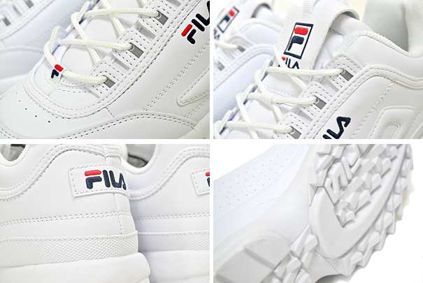 【フィラ ディスラプター II】FILA DISRUPTOR II WHT/PCT/VRED fw02945-111 レディース ガールズ キッズ  スニーカー 厚底 ホワイト レッ｜au PAY マーケット