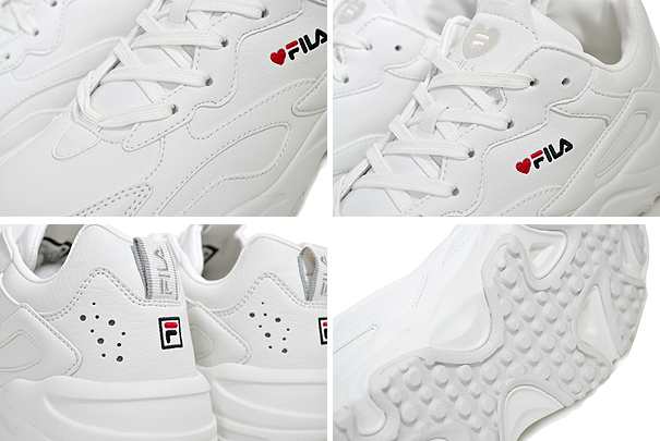 フィラ レイ トレーサー ハート】FILA RAY TRACER HEART WHITE/RED