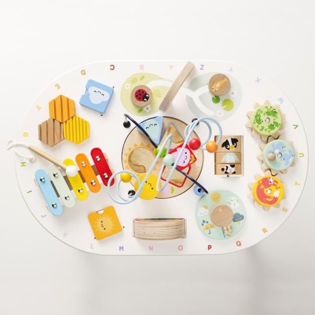 アクティビティテーブル TV0030 LE TOY VAN ルトイヴァン ルトイバン 木のおもちゃ 木製玩具 かわいい おしゃれ 海外 イギリス クリスマス　プレゼント 誕生日 出産祝い 知育玩具 子供 赤ちゃん 男の子 女の子_4