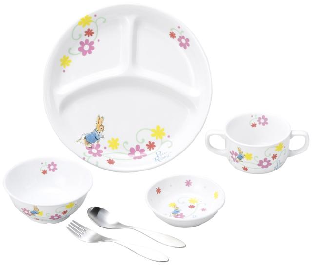 ピーターラビット 強化磁器食器 フルール おぎそ OGISO SET-0039 子ども用 食器セット キッズ食器 食洗器対応 レンジ対応 お食い初め_5