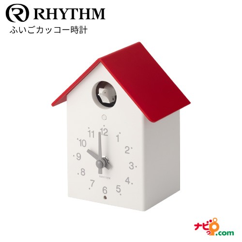 RHYTHM ふいごカッコー 鳩時計 リズム時計 置き掛け兼用 置き時計