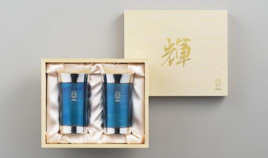 「輝」 純銅ひとくちタンブラー 銀古美 2pcセット KG-16の通販は