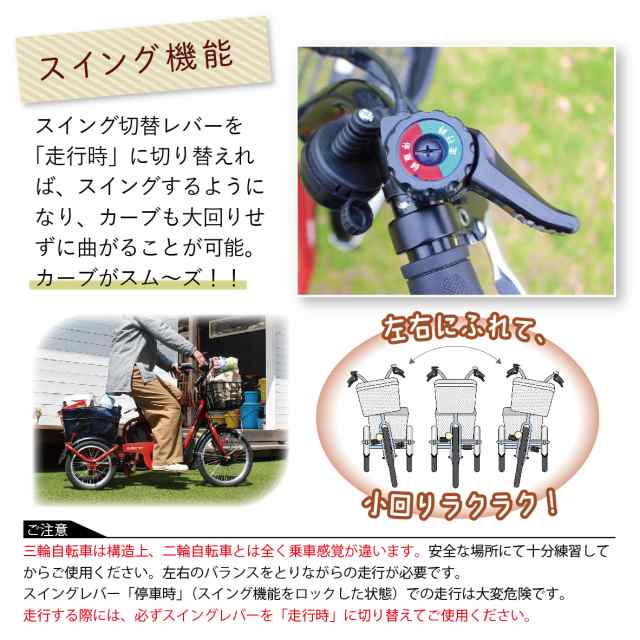 イーパートン ロータイプ電動アシスト三輪自転車 BEPN18IG e-parton スイング機能 電動自転車 三輪車 大人用 シニア 簡単 大容量  TSマークの通販はau PAY マーケット - ナビッピドットコムオンラインショップ au PAY マーケット店 | au PAY  マーケット－通販サイト