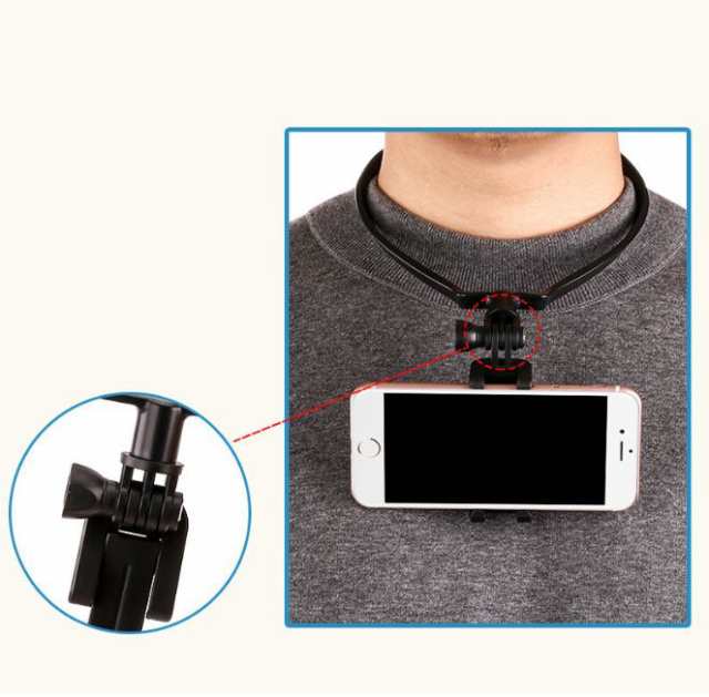 Gopro ネックマウント 両手フリー スマホ Iphone カメラ アクセサリー Hiro8 7 6 5の通販はau Pay マーケット グローバルビジネス