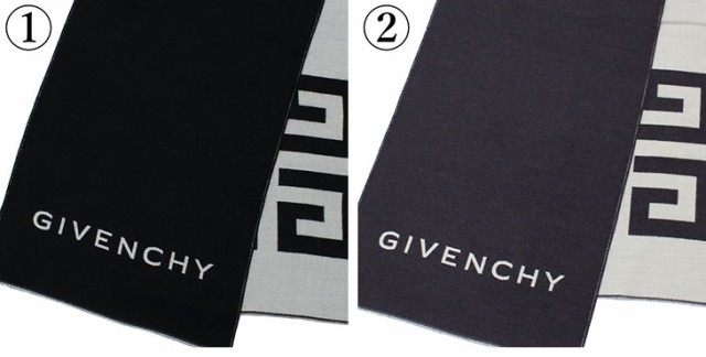 ジバンシー マフラー シルク混 ウール ロゴ 4Gモチーフ GIVENCHY 20代