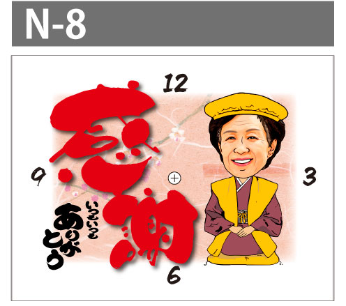 さらに値下げ 米寿祝いの似顔絵時計 大サイズ N 8 米寿 お祝い 祝い 時計 メッセージ プレゼント ギフト セール30 Off Design Tours Com
