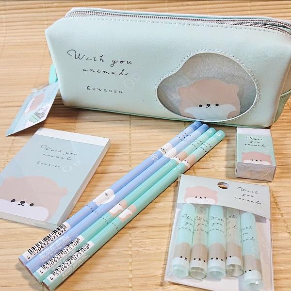 ふんわりあにまる 可愛い文具セット ペンケース 鉛筆消しゴムなど8点セット 7544s かわうその通販はau Pay マーケット 雑貨のぱんぷきん Au Pay マーケット店