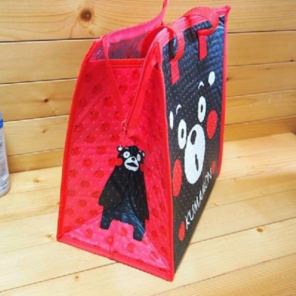 くまモン 保温保冷トートバッグ（大）不織布/25670 熊本県のゆるキャラKUMAMON マイバッグ ちょっと大きめ お買い物バッグ