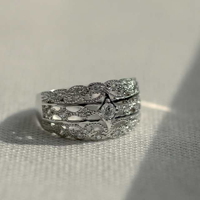 K18YG ダイヤモンド リング 0.12ct 植物の通販 by 株式会社