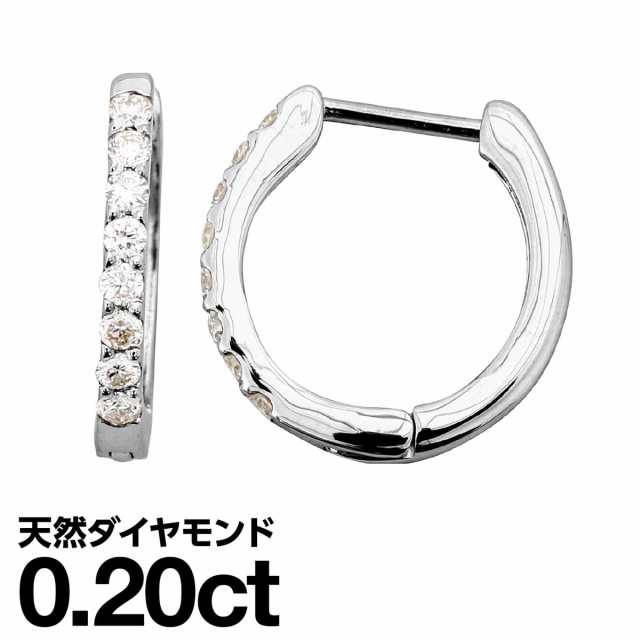 ピアス 金属アレルギー 中折れ式 フープピアス プラチナ900 ...