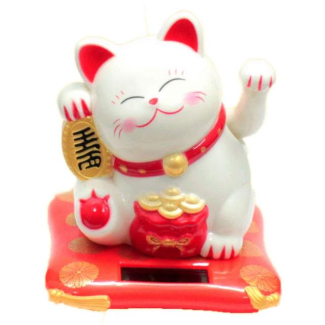 送料無料 風水グッズ 開運祈願 手振り 招き猫 Bタイプ 置物 ソーラー 金 白 インテリア置物 まねきねこ 風水 21 の通販はau Pay マーケット 風水火山