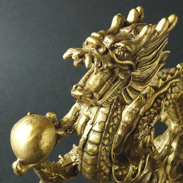 龍の置物 龍 置物 龍グッズ 銅製運気上昇龍 竜 置物 風水 龍 宝珠 置物 金運 金龍 リビング 玄関 開運 運気 水晶 置物 縁起物 龍脈 銅製 風水2026 送料無料_2