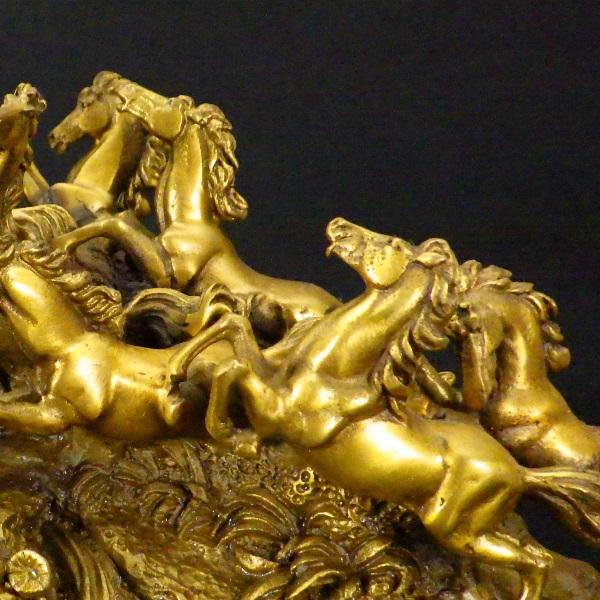 馬の置物 風水 風水置物 風水グッズ 開運 開運グッズ 銅製品 金色の