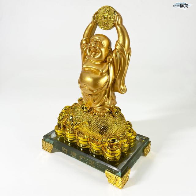 布袋様 布袋様置物 金運上昇 金運開運 金運アップグッズ 七福神 置物 風水グッズ 風水 風水インテリア ハッピーブッダ happy buddha statue 2026 (財源広進布袋(金色)11番) 送料無料_2