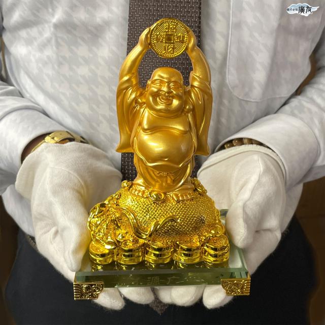 布袋様 布袋様置物 金運上昇 金運開運 金運アップグッズ 七福神 置物 風水グッズ 風水 風水インテリア ハッピーブッダ happy buddha statue 2026 (財源広進布袋(金色)11番) 送料無料_4