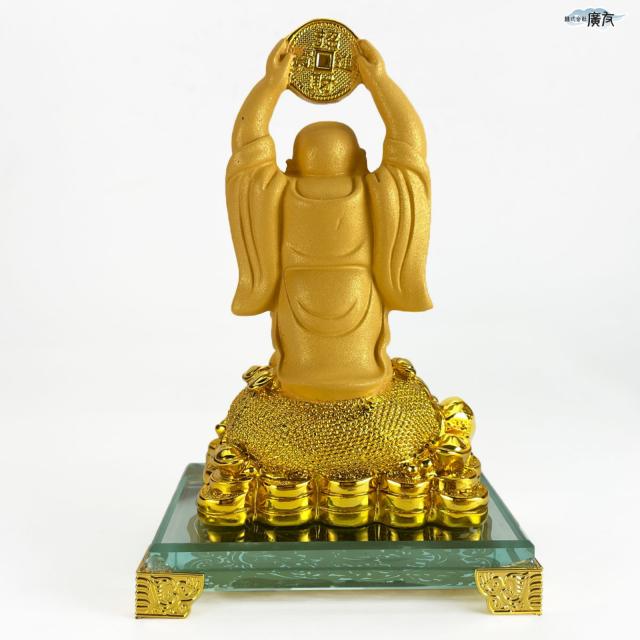 布袋様 布袋様置物 金運上昇 金運開運 金運アップグッズ 七福神 置物 風水グッズ 風水 風水インテリア ハッピーブッダ happy buddha statue 2026 (財源広進布袋(砂金色)12番) 送料無料_3